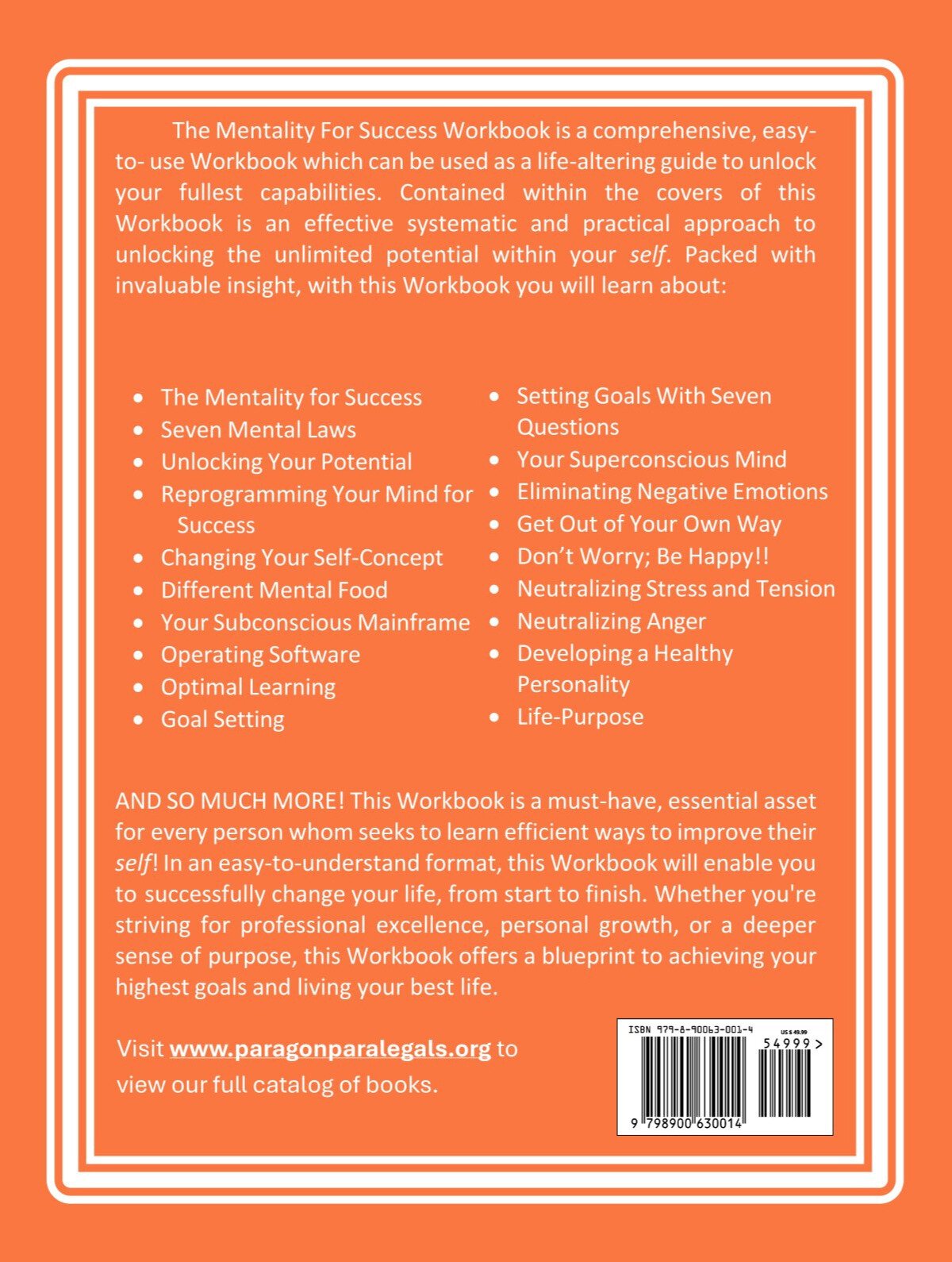 Mentality For Success Workbook Facilitator Guide - Image 2